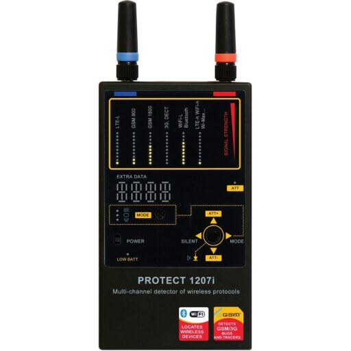 PROTECT 1207i – GPS Tracker detector and Wi-Fi / GSM / 3G / Bluetooth finder PROTECT 1207i – GPS Tracker detector and Wi-Fi / GSM / 3G / Bluetooth finder